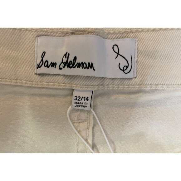 Sam Edelman Codie High Rise Wide Leg NEW 32/14 Undyed Natural - Picture 14 of 16